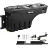 image:imageVEVOR Truck Bed Storage Box Lockable Lid Waterproof ABS Wheel Well Tool Box 66 Gal20 L Compatible with Chevrolet Silverado 1500 GMC Sierra 1500 20192020 Driver Side BlackDriver Side