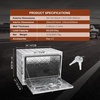 image:imageVEVOR Underbody Truck Box 301416 Pickup Storage Box Heavy Duty Aluminum Diamond Plate Tool Box with Lock and Keys Waterproof Trailer Storage Box with THandle Latch for Truck Van TrailerSilver
