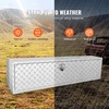 image:imageVEVOR Underbody Truck Box 301416 Pickup Storage Box Heavy Duty Aluminum Diamond Plate Tool Box with Lock and Keys Waterproof Trailer Storage Box with THandle Latch for Truck Van TrailerSilver
