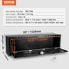 image:imageVEVOR Underbody Truck Box 301416 Pickup Storage Box Heavy Duty Aluminum Diamond Plate Tool Box with Lock and Keys Waterproof Trailer Storage Box with THandle Latch for Truck Van TrailerBlack
