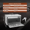 image:imageVEVOR Underbody Truck Box 301416 Pickup Storage Box Heavy Duty Aluminum Diamond Plate Tool Box with Lock and Keys Waterproof Trailer Storage Box with THandle Latch for Truck Van TrailerSilver