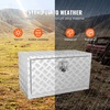 image:imageVEVOR Underbody Truck Box 301416 Pickup Storage Box Heavy Duty Aluminum Diamond Plate Tool Box with Lock and Keys Waterproof Trailer Storage Box with THandle Latch for Truck Van TrailerSilver