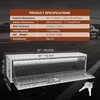 image:imageVEVOR Underbody Truck Box 301416 Pickup Storage Box Heavy Duty Aluminum Diamond Plate Tool Box with Lock and Keys Waterproof Trailer Storage Box with THandle Latch for Truck Van TrailerSilver