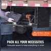 image:imageVEVOR Underbody Truck Box 301416 Pickup Storage Box Heavy Duty Aluminum Diamond Plate Tool Box with Lock and Keys Waterproof Trailer Storage Box with THandle Latch for Truck Van TrailerBlack