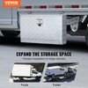 image:imageVEVOR Underbody Truck Box 301416 Pickup Storage Box Heavy Duty Aluminum Diamond Plate Tool Box with Lock and Keys Waterproof Trailer Storage Box with THandle Latch for Truck Van TrailerSilver
