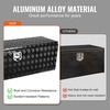 image:imageVEVOR Underbody Truck Box 301416 Pickup Storage Box Heavy Duty Aluminum Diamond Plate Tool Box with Lock and Keys Waterproof Trailer Storage Box with THandle Latch for Truck Van TrailerBlack