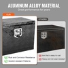 image:imageVEVOR Underbody Truck Box 301416 Pickup Storage Box Heavy Duty Aluminum Diamond Plate Tool Box with Lock and Keys Waterproof Trailer Storage Box with THandle Latch for Truck Van TrailerBlack