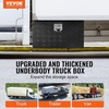 image:imageVEVOR Underbody Truck Box 301416 Pickup Storage Box Heavy Duty Aluminum Diamond Plate Tool Box with Lock and Keys Waterproof Trailer Storage Box with THandle Latch for Truck Van TrailerBlack