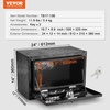 image:imageVEVOR Underbody Truck Box 301416 Pickup Storage Box Heavy Duty Aluminum Diamond Plate Tool Box with Lock and Keys Waterproof Trailer Storage Box with THandle Latch for Truck Van TrailerBlack