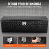 image:imageVEVOR Underbody Truck Box 301416 Pickup Storage Box Heavy Duty Aluminum Diamond Plate Tool Box with Lock and Keys Waterproof Trailer Storage Box with THandle Latch for Truck Van TrailerBlack