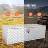image:imageVEVOR Underbody Truck Box 301416 Pickup Storage Box Heavy Duty Aluminum Diamond Plate Tool Box with Lock and Keys Waterproof Trailer Storage Box with THandle Latch for Truck Van TrailerSilver