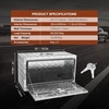 image:imageVEVOR Underbody Truck Box 301416 Pickup Storage Box Heavy Duty Aluminum Diamond Plate Tool Box with Lock and Keys Waterproof Trailer Storage Box with THandle Latch for Truck Van TrailerSilver