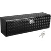 image:imageVEVOR Underbody Truck Box 301416 Pickup Storage Box Heavy Duty Aluminum Diamond Plate Tool Box with Lock and Keys Waterproof Trailer Storage Box with THandle Latch for Truck Van TrailerBlack