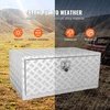 image:imageVEVOR Underbody Truck Box 301416 Pickup Storage Box Heavy Duty Aluminum Diamond Plate Tool Box with Lock and Keys Waterproof Trailer Storage Box with THandle Latch for Truck Van TrailerSilver