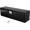 image:imageVEVOR Underbody Truck Box 301416 Pickup Storage Box Heavy Duty Aluminum Diamond Plate Tool Box with Lock and Keys Waterproof Trailer Storage Box with THandle Latch for Truck Van TrailerBlack