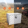 image:imageVEVOR Underbody Truck Box 301416 Pickup Storage Box Heavy Duty Aluminum Diamond Plate Tool Box with Lock and Keys Waterproof Trailer Storage Box with THandle Latch for Truck Van TrailerSilver
