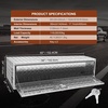 image:imageVEVOR Underbody Truck Box 301416 Pickup Storage Box Heavy Duty Aluminum Diamond Plate Tool Box with Lock and Keys Waterproof Trailer Storage Box with THandle Latch for Truck Van TrailerSilver
