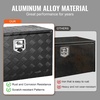 image:imageVEVOR Underbody Truck Box 301416 Pickup Storage Box Heavy Duty Aluminum Diamond Plate Tool Box with Lock and Keys Waterproof Trailer Storage Box with THandle Latch for Truck Van TrailerBlack