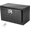 image:imageVEVOR Underbody Truck Box 301416 Pickup Storage Box Heavy Duty Aluminum Diamond Plate Tool Box with Lock and Keys Waterproof Trailer Storage Box with THandle Latch for Truck Van TrailerBlack