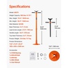 image:imageVEVOR Underhoist Support Stand 34 Ton 1653 lbs Capacity Under Hoist Jack Stand with Two Wheels Lifting from 5197 to 80 Bearing Mounted Spin Handle Foot Pedal Support Vehicle Components