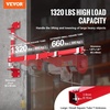 image:imageVEVOR Wall Mount Jib Crane 1320 lbs Max Load Capacity Electric Scaffolding Lift Electric Hoist Holder Swing Arm with Pole Steel Hoist Frame 180 Swivel Scaffold Lifting Arm for Electric Hoist6601320 LBS
