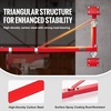 image:imageVEVOR Wall Mount Jib Crane 1320 lbs Max Load Capacity Electric Scaffolding Lift Electric Hoist Holder Swing Arm with Pole Steel Hoist Frame 180 Swivel Scaffold Lifting Arm for Electric Hoist330660 LBS