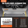 image:imageVEVOR Wheel Alignment Tool 2Pack Alignment Tool Toe Plates Stainless Steel Toe Angle Measurement Tool Plate 4 Alignment Rods and Magnetic Slots Includes Measuring Tapes amp Conversion ChartWithout Digital Camber Gauge
