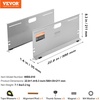 image:imageVEVOR Wheel Alignment Tool 2Pack Alignment Tool Toe Plates Stainless Steel Toe Angle Measurement Tool Plate 4 Alignment Rods and Magnetic Slots Includes Measuring Tapes amp Conversion ChartWithout Digital Camber Gauge