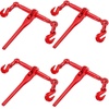 image:imageVEVOR 9215LBS 38  12 Ratchet Binders 9215 LBS Secure Working Load G70 Hooks and Adjustable Length for Grade 7080 Chains Tie Down Hauling Towing 2Pack Red4P
