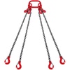 image:imageVEVOR Chain Sling 38 inch x 10 ft Lifting Chains with Hooks G80 Engine Chain Hoist Lifts 18400 lbs8 Ton Lifting Sling Chains for Engine Hoist Engine Lift Chain with 4 Leg Grab Hooks amp Adjusters516 Inch x 10 FT