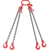image:imageVEVOR Chain Sling 38 inch x 10 ft Lifting Chains with Hooks G80 Engine Chain Hoist Lifts 18400 lbs8 Ton Lifting Sling Chains for Engine Hoist Engine Lift Chain with 4 Leg Grab Hooks amp Adjusters516 inch x 5 ft