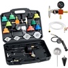 image:imageVEVOR Coolant Pressure Tester Kit 47Pcs Radiator Vacuum Refill Kit with 3 Metal Adapters Universal Fit Automotive Cooling System Pressure Tester Tool with Pressures Pump amp AluminumPlastic Filler28Pcs