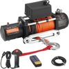 image:imageVEVOR Electric Winch 12000 lbs Load Capacity 12V DC Truck Winch with 036 in x 755 ft Synthetic Rope Wireless amp Wired Remote Control IP55 Waterproof for Towing OffRoad SUV Jeep Trailer