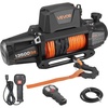 image:imageVEVOR Electric Winch 12000 lbs Load Capacity 12V DC Truck Winch with 38 in x 92 ft Synthetic Rope Wireless amp Wired Remote Control IP68 Waterproof for Towing OffRoad SUV Jeep Trailer Boat13500 lbs
