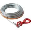 image:imageVEVOR Galvanized Steel Winch Cable 38 Inch x 75 Feet 15200 lbs Breaking Strength Wire Winch Rope with Swivel Hook Towing Cable Heavy Duty Universal Fit for SUV Large OffRoad Vehicle Truck100 ft