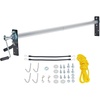 image:imageVEVOR Hand Crank Tarp Roller Kit 64 to 104 Wide Aluminum Alloy Manual Cab Level Dump Truck Tarp Roller with 7 SpongeWrapped Handle Perfect for Dump Trucks Trailers Trash Haulers No Tarp