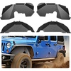 image:imageVEVOR Inner Fender Liner Front amp Rear Fender Liner Compatible with 20072018 Jeeps JKJKU 24 Doors Steel Mud Guards Bolton Style Fenders Flare Wheel Well Cover Fenders Flare Liners BlackFront B