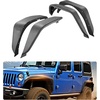 image:imageVEVOR Inner Fender Liner Front amp Rear Fender Liner Compatible with 20072018 Jeeps JKJKU 24 Doors Steel Mud Guards Bolton Style Fenders Flare Wheel Well Cover Fenders Flare Liners BlackFront and Rear B