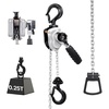 image:imageVEVOR Manual Lever Chain Hoist 14T 550LBS Capacity Heavy Duty Come Along 10FT Lift G80 Alloy Steel Chain with Dual Pawl Mechanical Brake360Rotating Hooks for Warehouse Construction Garage550LBS 5FT