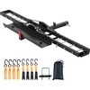 image:imageVEVOR Motorcycle Carrier 500 lbs Capacity Heavy Duty Steel Hitch Mount Rack with 47in Ramp Ratchet Straps amp Stabilizer Scooter Dirt Bike Trailer Hauler for Car Truck with 2Inch Hitch ReceiverNormal Version