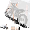 image:imageVEVOR Motorcycle Carrier 500 lbs Capacity Heavy Duty Steel Hitch Mount Rack with 47in Ramp Ratchet Straps amp Stabilizer Scooter Dirt Bike Trailer Hauler for Car Truck with 2Inch Hitch ReceiverTilting Ramp Version