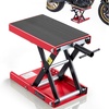 image:imageVEVOR Motorcycle Lift 1100 LBS Motorcycle Scissor Lift Jack with Wide Deck amp Safety Pin 37138 Center Hoist Crank Stand Steel Scissor Jack for Street Bikes Cruiser Bikes Touring Motorcycles  Steel Scissor Jack with Lock Pin 37138 Center Hoist Crank Stand for Street Bikes Cruiser Bikes Touring MotorcyclesRed