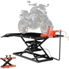 image:imageVEVOR Motorcycle Lift Table 1500lbs Weight Capacity Pneumatic Motorcycle Jack 8631 in Height Range Heavy Duty Bike Repair Stand with Removable Workbench Repair Platform for ATVs Dirt Bike