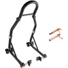 image:imageVEVOR Motorcycle Stand Lift 1100lbs Capacity Front Rear Combo Stand Lift Front Wheel DualFork Stands Rear UL Fork Swingarm Spool Stands for Most Yamaha Honda Kawasaki Suzuki Motorcycles BlackBlack