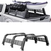image:imageVEVOR Overland Truck Bed Rack 492679 in Width Adjustable Overland Bed Cargo Rack with Sidebar 900 lbs Static Capacity Heavy Duty Steel for MidSize Trucks Compatible with TacomaGladiator JTfor Bed Rail