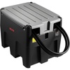 image:imageVEVOR Portable Diesel amp Gasoline Tank 116 Gallon 10 GPM Flow Rate Gasoline Fuel Tank with 12V Electric Transfering Pump 131ft Hose Auto Fueling Nozzle Transfer Tank for Easy Transportation RedBlack