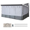 image:imageVEVOR RV Awning Sun Shade Room  Compatible with 1617 ft Awnings RV Awning Sun Shading Room with Door amp Ventilated Mesh Windows Sunproof amp Windproof ThreeSided Enclosure Tent for RV Camping16 Feet to 17 Feet