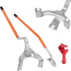 image:imageVEVOR Tire Mount Demount Tool 225 to 245 Tire Changer Steel Bead Breaker Extra Bead Holder Tubeless Truck Manual Tire Changing Tools for Car RepairingRedOrange