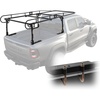 image:imageVEVOR Truck Ladder Rack 1000 LBS  454 KG Strong Capacity Truck Racks NonDrillingDrilling Installation for Long or Heavy Cargo 43363 inch Adjustable Width for Kayak Ladder Surfboard LumberTruck Ladder Rack