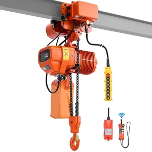 image:imageVEVOR 4400lbs Electric Chain Hoist with Power Trolley 2Speed Operation 20ft Lifting Height 3Phase 208240V440480V Overhead Crane w 328ft Wireless amp 16ft Wired Remote Control G100 2Chain Hoist205 x 236 x 291 in